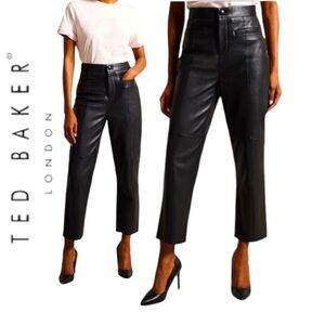 TED BAKER Genuine Leather Pants NEW WITHOUT TAGS SIZE 2